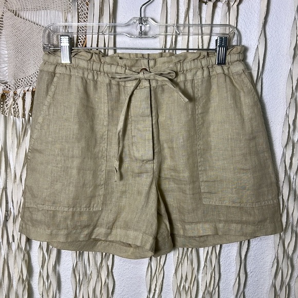 Michael Stars Paulette Tan Linen Shorts size XS - Picture 2 of 13